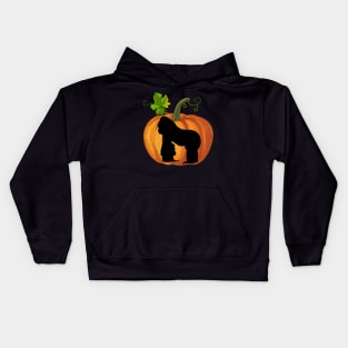 Gorilla in pumpkin Kids Hoodie